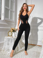 Bodystocking mit Cut-Out-Details | Schwarz